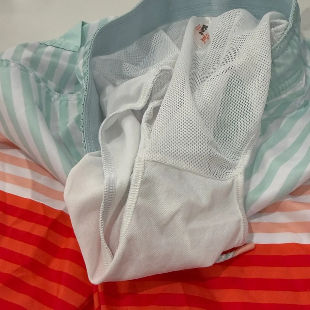 Cat & Jack Aqua and White Mesh Shorts